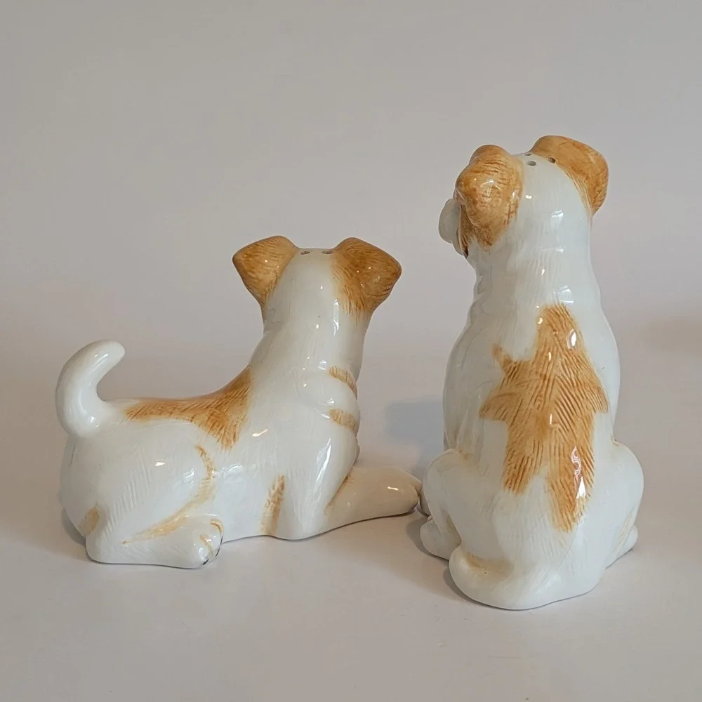 Big Sky Carvers Canine Salt Pepper Lot 6 Dogs-Beagle Westie Basset Pug Cocker